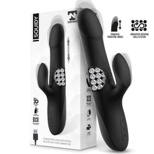 Carregar imagem no visualizador da galeria, Vibrador vaginal com estimulador de clitóris - com movimento rotação e sobe e desce-  Recarregável - Squidy - Tardenoche
