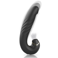 Carregar imagem no visualizador da galeria, Vibrador vaginal com estimulador de clitóris por ondas de pressão e movimento sobe e desce - Up and down vibrator
