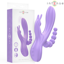Carregar imagem no visualizador da galeria, Vibrador vaginal com estimulador de clitóris e anal - Miko - Intense
