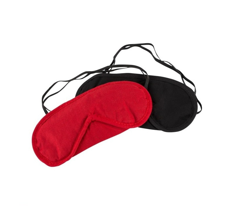 Conjunto de 2 vendas opacas - Preto e Vermelha