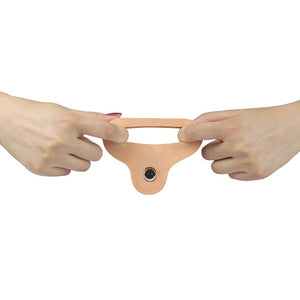 Strap-on - Dildo para dupla penetração com vibração - 14 cm - The Ultra Soft Double