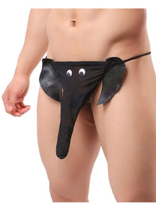 Tanga masculina com tromba de elefante