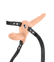 Carregar imagem no visualizador da galeria, Strap-on vibratório recarregável - Bege - Fetish Tentation
