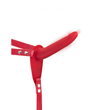 Carregar imagem no visualizador da galeria, Strap-on com vibratório recarregável - Vermelho - Fetish Tentation
