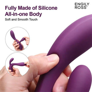 Vibrador recarregável - Vaginal e Ponto G com Estimulador de Clitóris - Bacall 3.0 - Engily Ross