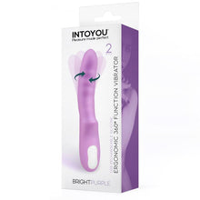 Carregar imagem no visualizador da galeria, Vibrador recarregável Vaginal com movimento de rotação - Bright Purple - IntoYou
