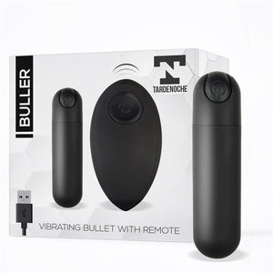 Bala vibratória recarregável - 7,6cm - Preta - Buller - Tardenoche