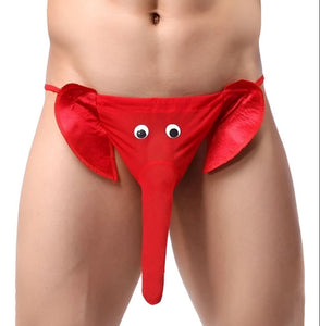 Tanga masculina com tromba de elefante