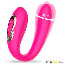 Carregar imagem no visualizador da galeria, Vibrador duplo - para casal - com movimento de rotação 360º e APP - Recarregável - Couty - IntoYou
