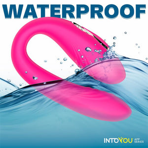 Vibrador duplo - para casal - com movimento de rotação 360º e APP - Recarregável - Couty - IntoYou