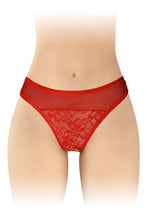 Carregar imagem no visualizador da galeria, Cueca em renda - Vermelha - Ava  - Fashion Secret
