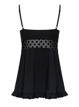 Carregar imagem no visualizador da galeria, Camisa de noite e tanga - Dotina  - Preto - Obsessive 
