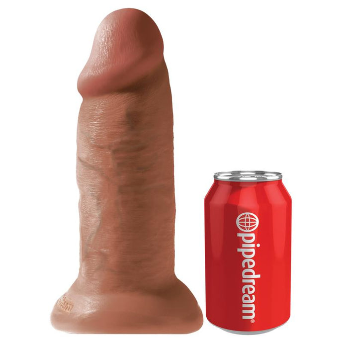 Dildo realístico - 25 cm - Chubby - Castanho - King Cock