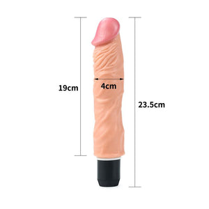 Vibrador realístico flexível - 24,5 cm - Bege - Xtreme Flexy - LoveToy