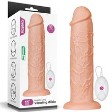 Carregar imagem no visualizador da galeria, Vibrador realistico - Bege - 27.5 cm - Realistic Long Vibrating Dildo - Love Toy
