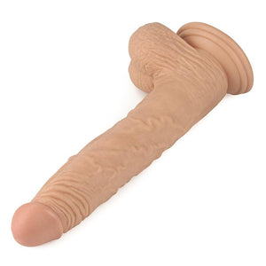 Dildo realístico 9.5” - 23.5 cm -  Bege - Real extreme - Lovetoy