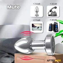 Carregar imagem no visualizador da galeria, Plug anal metálico com vibração - Recarregável - S - Prateado - Dimpor - Afterdark
