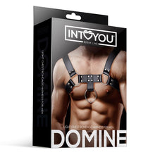 Carregar imagem no visualizador da galeria, Arnês Masculino feito em couro vegano - DOMINE - INTOYOU
