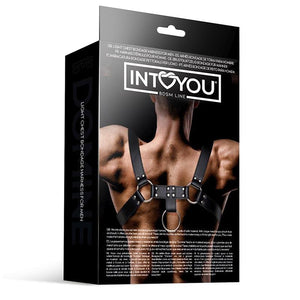 Arnês Masculino feito em couro vegano - DOMINE - INTOYOU