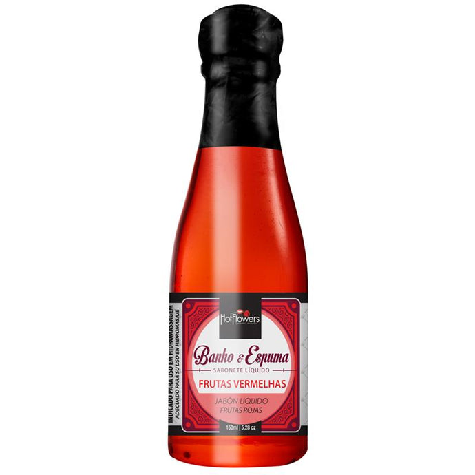 Espuma para banho - Frutos vermelhos - 150ml - Hotflowers
