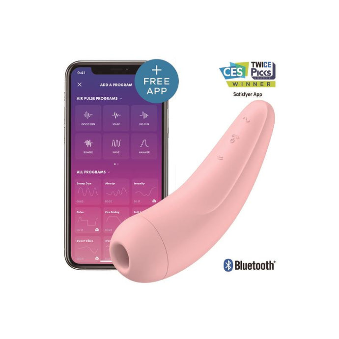 Estimulador de Clitóris por Ondas de Pressão + Vibração - Curvy 2+  com APP - Satisfyer