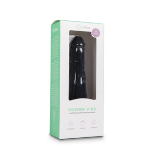 Vibrador realístico - 19.1cm - Power Vibe - Preto - Easy Toys