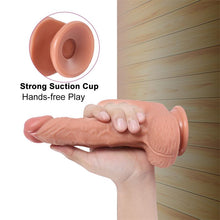 Carregar imagem no visualizador da galeria, Vibrador realístico recarregável com comando e estimulador de clitóris ou anal - Hayden - SHEQU

