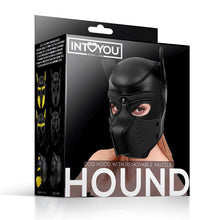 Carregar imagem no visualizador da galeria, Máscara de Cachorro com Focinho Removível Preta- Hound - IntoYou
