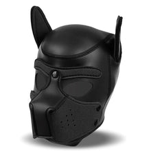 Carregar imagem no visualizador da galeria, Máscara de Cachorro com Focinho Removível Preta- Hound - IntoYou
