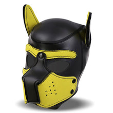 Carregar imagem no visualizador da galeria, Máscara de Cachorro com Focinho Removível amarelo - Hound - IntoYou
