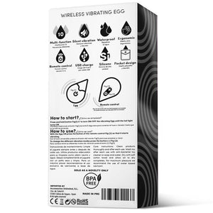 Ovo vibratório vaginal com comando - Preto - Drops - IntoYou