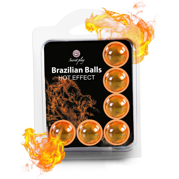 6 Bolas Lubrificantes Brazilian Balls - Efeito Quente – Secret Play