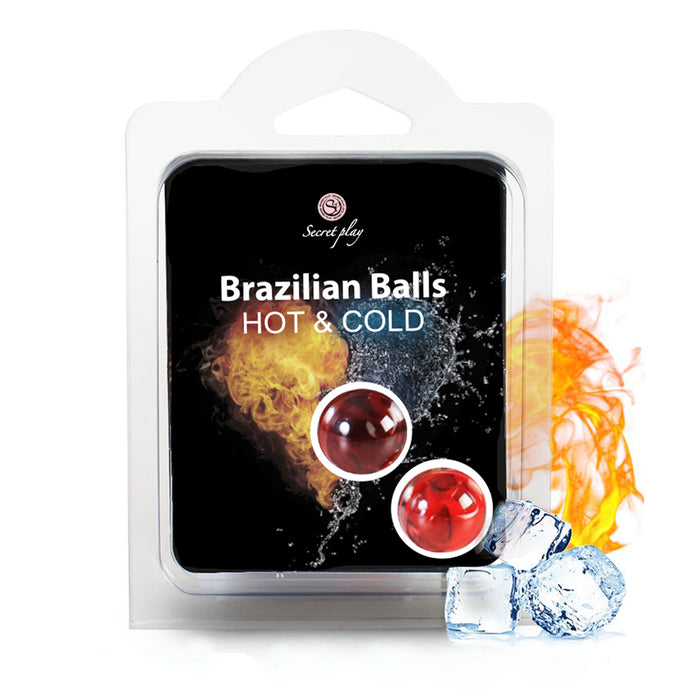 2 Bolas Lubrificantes Brazilian Balls - Efeito Quente e Frio – Secret Play