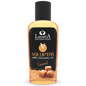 Óleo de massagem beijável - Efeito de aquecimento - Caramelo - 100ml - Voluptas