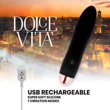 Carregar imagem no visualizador da galeria, Vibrador vaginal preto - Dolce Vita
