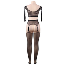 Carregar imagem no visualizador da galeria, Top manga comprida e collants com efeito cinta de liga - Subblime
