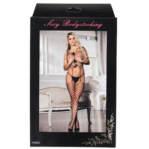 Bodystocking em malha larga - H3003 - Queen Lingerie