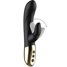 Carregar imagem no visualizador da galeria, Vibrador vaginal com estimulador de clitóris com movimento de língua - Licking rabbit vibrator
