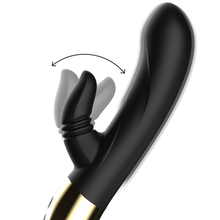 Carregar imagem no visualizador da galeria, Vibrador vaginal com estimulador de clitóris com movimento de língua - Licking rabbit vibrator
