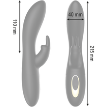 Carregar imagem no visualizador da galeria, Vibrador vaginal com estimulador de clitóris e movimento de rotação - Rotating rabbit vibrator
