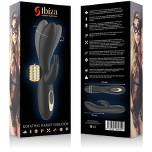 Carregar imagem no visualizador da galeria, Vibrador vaginal com estimulador de clitóris e movimento de rotação - Rotating rabbit vibrator
