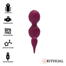 Carregar imagem no visualizador da galeria, Bolas vaginais vibratórias para exercícios de Kegel - Recarregável - Rosa -Nisha - Rithual
