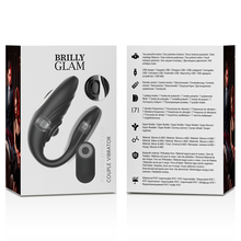 Carregar imagem no visualizador da galeria, Vibrador duplo - para casal - com movimento de pulsação e comando - Pulsing effect clip - Brilly Glam
