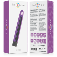 Carregar imagem no visualizador da galeria, Vibrador clássico - 17 cm - Roxo - Vito - Intense
