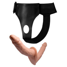 Carregar imagem no visualizador da galeria, Strap-on duplo realístico - Bege - Ultra passionate harness - Baile
