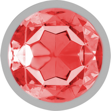 Carregar imagem no visualizador da galeria, Plug anal metálico com brilhante vermelho - L - Alive
