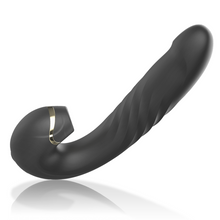 Carregar imagem no visualizador da galeria, Vibrador vaginal com estimulador de clitóris por ondas de pressão e movimento sobe e desce - Up and down vibrator
