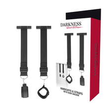 Carregar imagem no visualizador da galeria, Algemas para pulsos com suportes para porta - Handcuffs and straps with door anchor - Darkness
