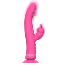 Carregar imagem no visualizador da galeria, Vibrador Realístico com estimulador de clitóris e ventosa - JULIO
