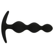 Carregar imagem no visualizador da galeria, Plug anal com 3 bolas - Rupert - Black &amp; Silver
